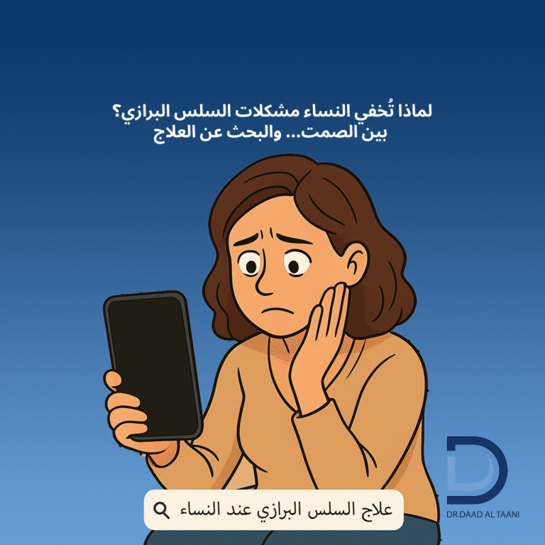 لماذا تُخفي النساء مشكلات السلس البرازي؟ بين الصمت والبحث عن العلاج مع عيادة د. دعد الطعاني افضل طبية بواسير فى دبى