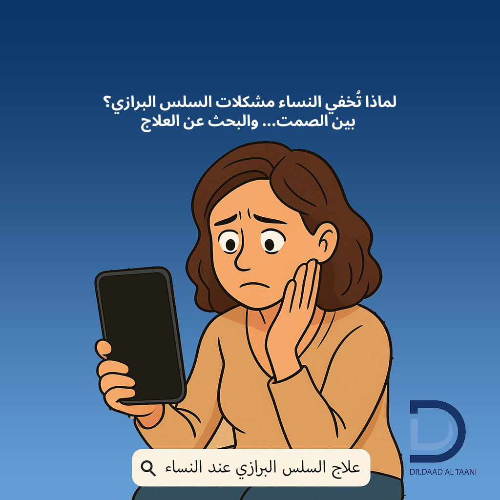 لماذا تُخفي النساء مشكلات السلس البرازي؟ بين الصمت والبحث عن العلاج مع عيادة د. دعد الطعاني افضل طبية بواسير فى دبى