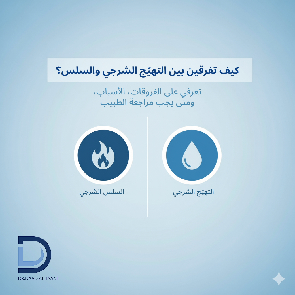 كيف تفرقين بين التهيّج الشرجي والسلس؟
