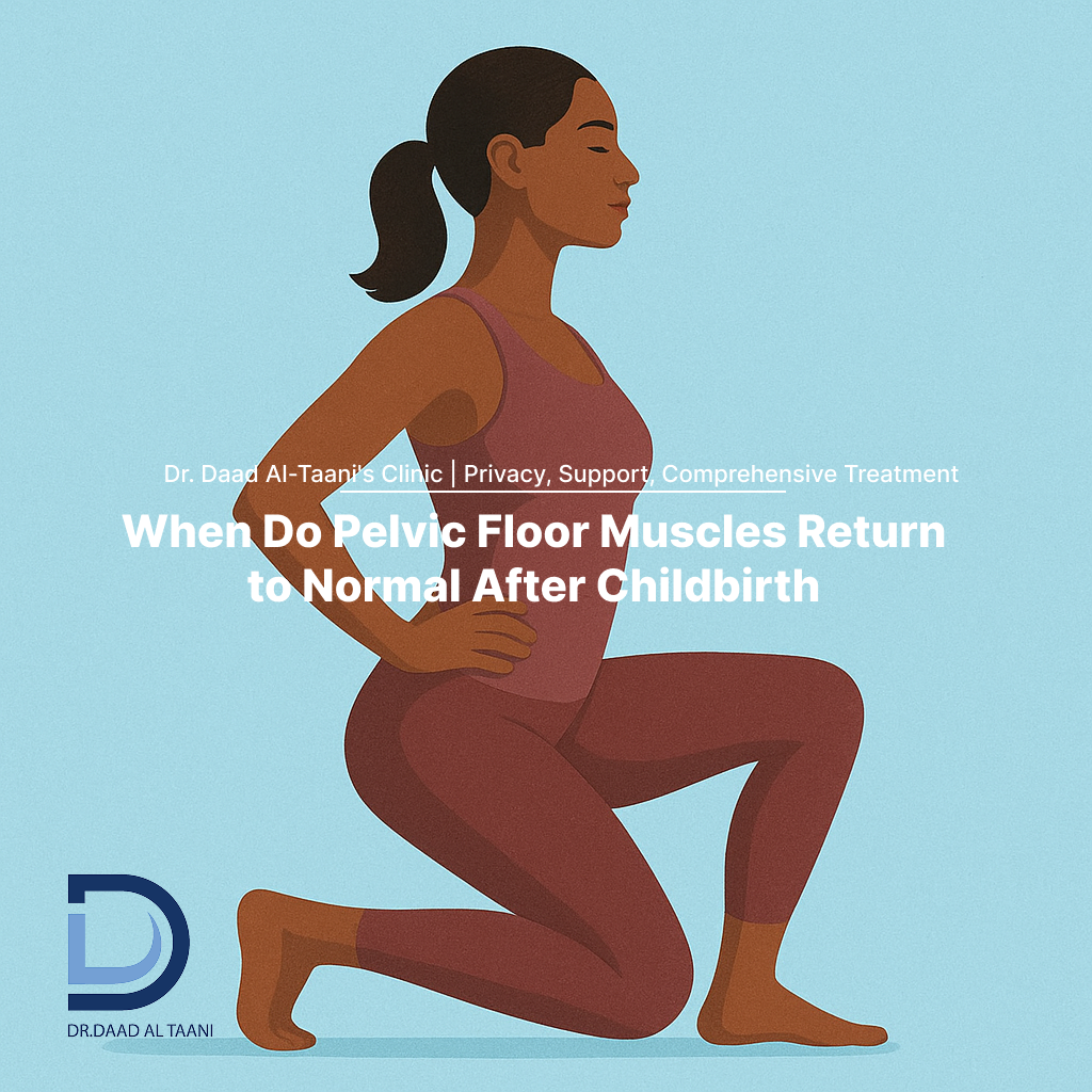 When do pelvic floor muscles return to normal after childbirth With Dr. Daad Al-Taani's Clinic, the best hemorrhoid specialist in the UAE