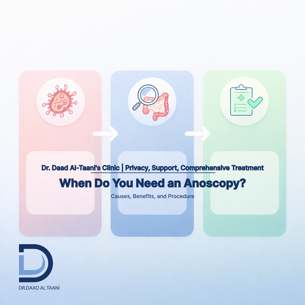 When Do You Need a Proctoscopy Causes, Benefits, and Procedure With Dr. Daad Al-Taani's clinic, the best hemorrhoid specialist for women in the UAE