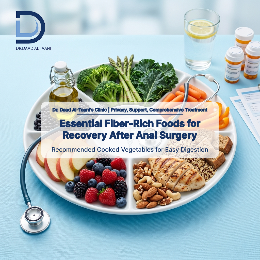Essential Fiber-Rich Foods for Recovery After Anal Surgery With Dr. Daad Al-Taani's clinic, the best hemorrhoid specialist for women in the UAE