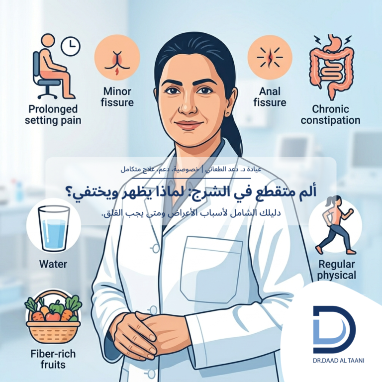 ألم متقطع في الشرج: لماذا يظهر ويختفي؟